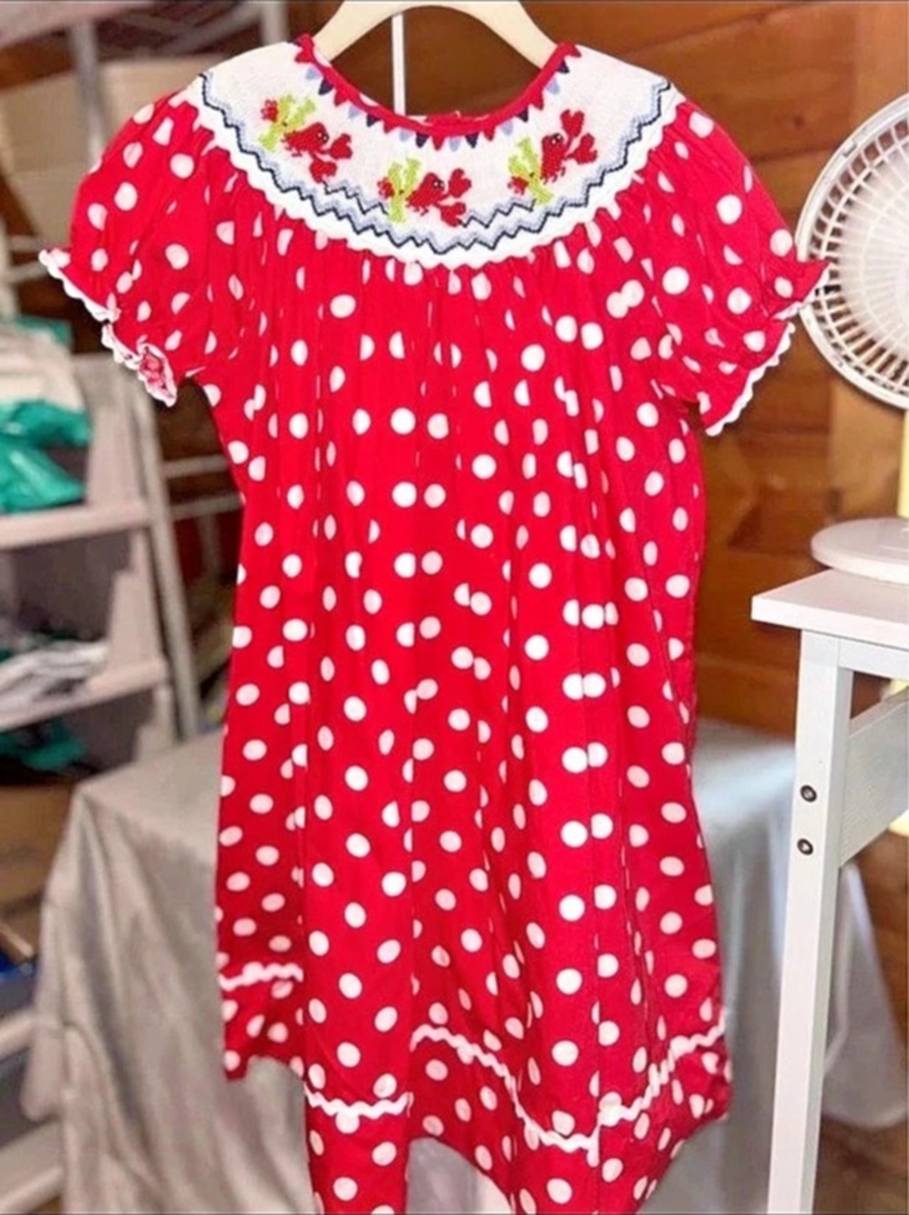 Marmaletta Girls 4T Red Polka Dot Dress Like New